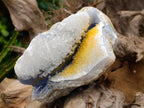 Natural Blue Lace Agate Geode Specimens x 3 From Nsanje, Malawi - Toprock Gemstones and Minerals 
