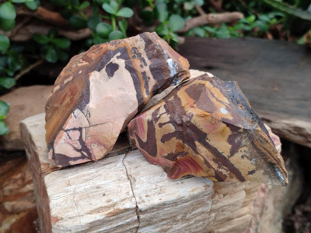 Natural Nguni Jasper Cobbed Specimens x 12 From Northern Cape, South Africa