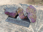 Natural Metallic Cobbed Purpurite Specimens x 35 From Erongo, Namibia