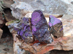 Natural Metallic Cobbed Purpurite Specimens x 35 From Erongo, Namibia