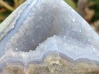 Polished Blue Lace Agate Standing Free Forms x 2 From Nsanje, Malawi - Toprock Gemstones and Minerals 