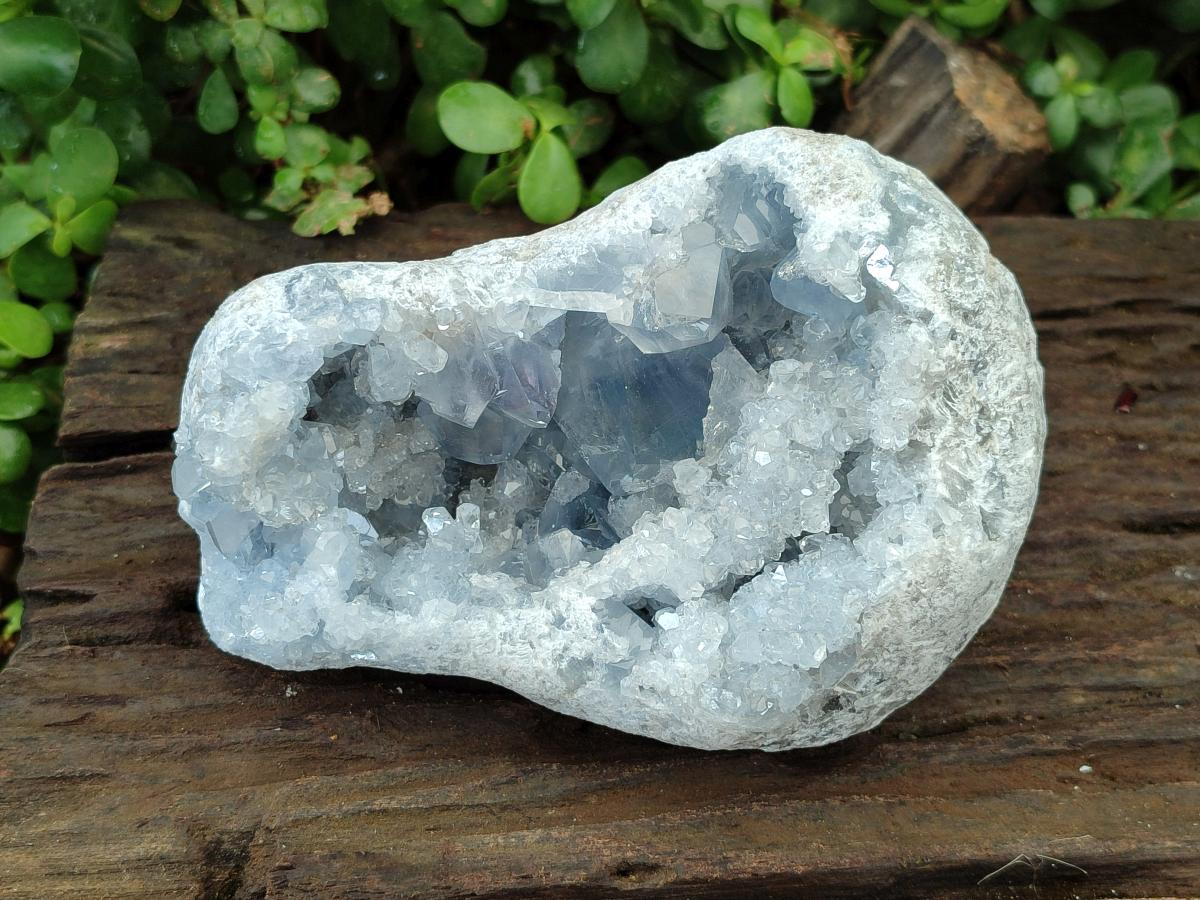 Natural Large Blue Celestite Geode Specimen x 1 From Sakoany, Madagascar