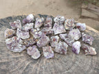 Natural Rare Amethyst Asylum Quartz Clusters x 35 From Luena, Congo