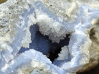 Natural Blue Lace Agate Geode Specimens x 2 From Nsanje, Malawi