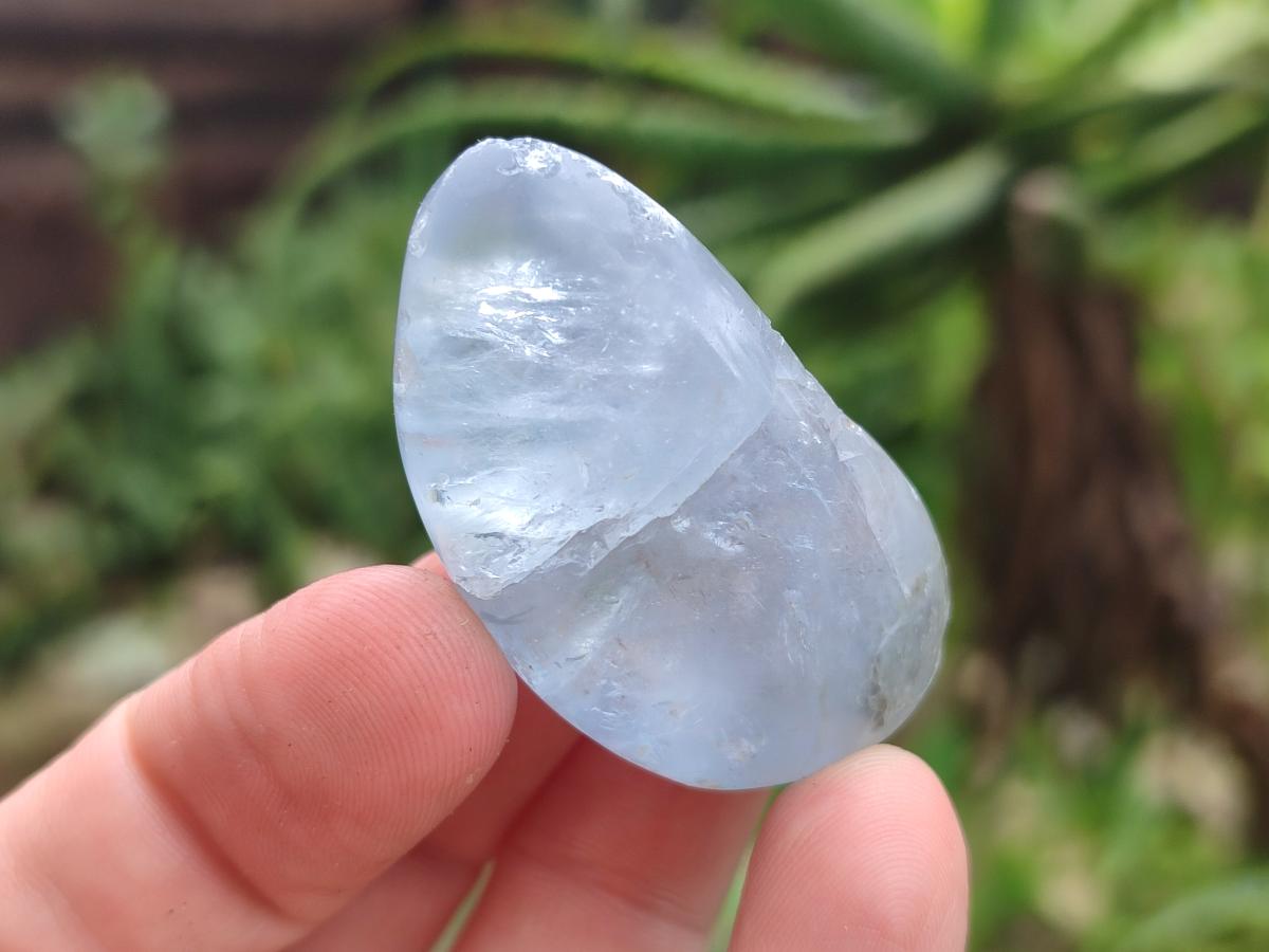 Polished Blue Celestite Free Forms x 20 From Sakoany, Madagascar
