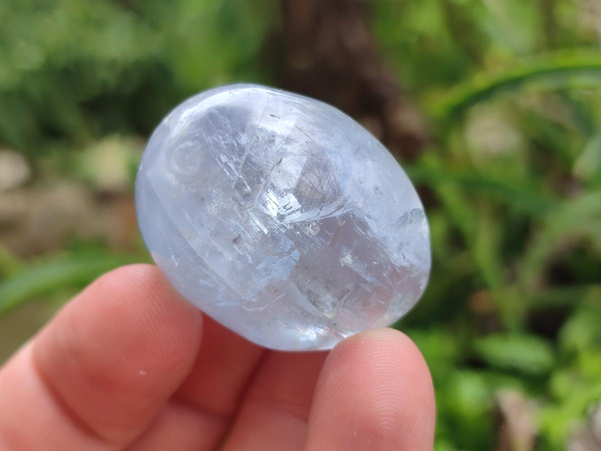 Polished Blue Celestite Free Forms x 20 From Sakoany, Madagascar
