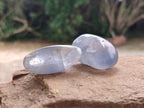Polished Blue Celestite Free Forms x 20 From Sakoany, Madagascar