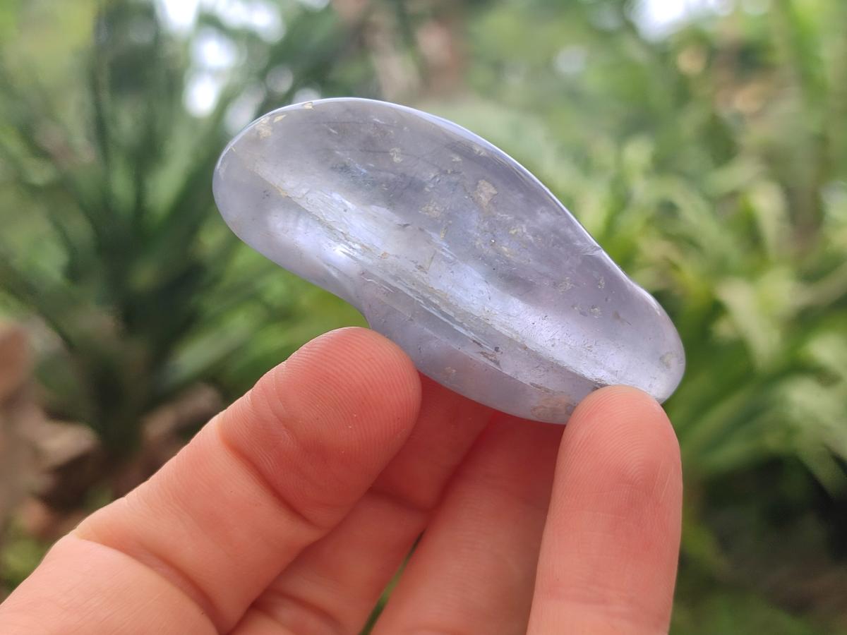 Polished Blue Celestite Free Forms x 20 From Sakoany, Madagascar