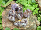 Natural Rare Amethyst Asylum Quartz Clusters x 35 From Luena, Congo