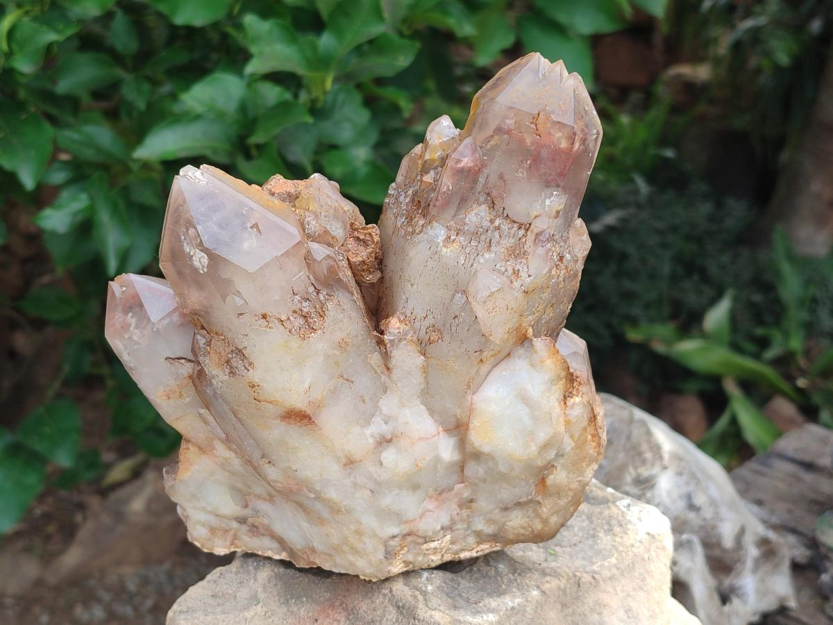 Natural Large Red Hematoid Quartz Cluster x 1 From Karoi, Zimbabwe