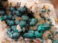 Natural Crystalline Ball Malachite on Quartz and Dolomite Matrix x 2 From Mindingi Mine, Kambove, Congo
