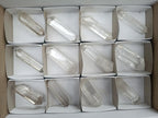Polished Double Terminated Clear Quartz Crystals x 12 From Madagascar