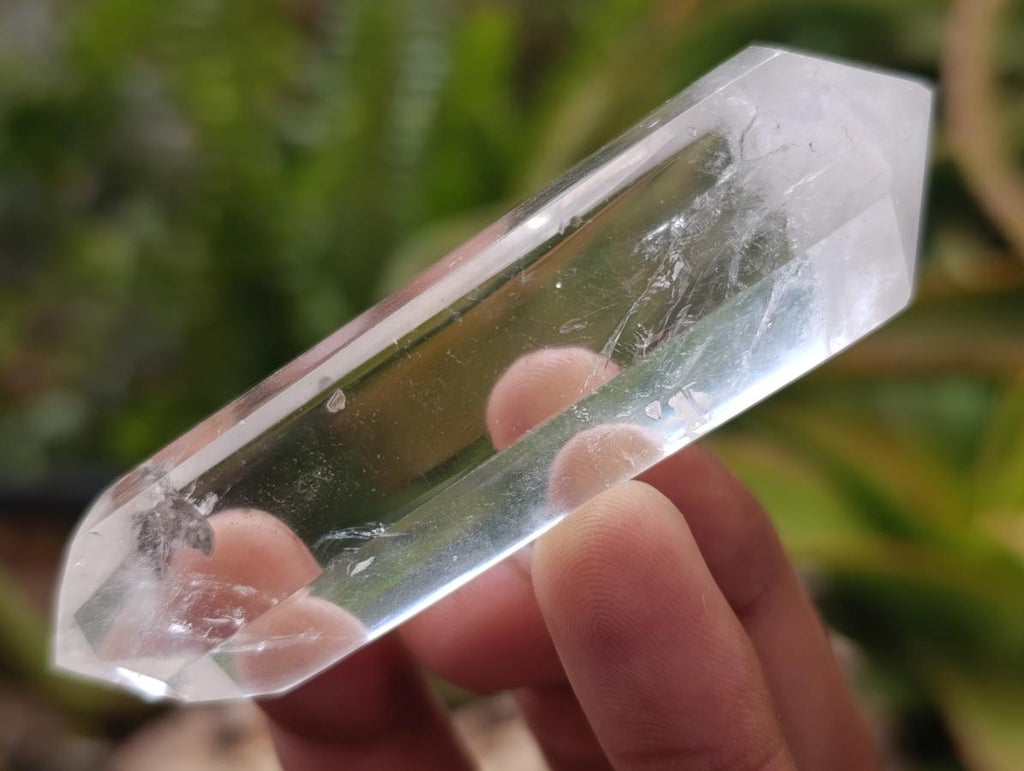 Polished Double Terminated Clear Quartz Crystals x 12 From Madagascar