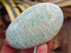 Polished Amazonite Palm Stones x 24 From Zimbabwe