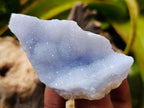Natural Blue Lace Agate Geode Specimens x 12 From Nsanje, Malawi