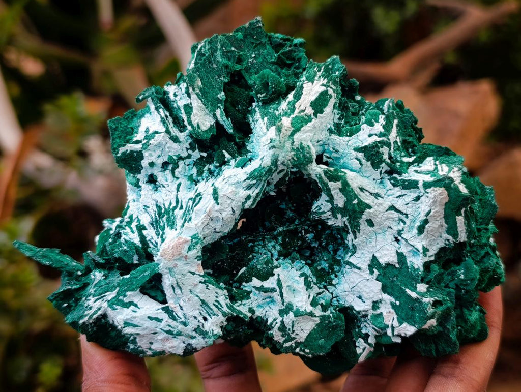 Natural Rare Malachite After Azurite Pseudomorph Specimens x 2 From Kolwezi, Congo