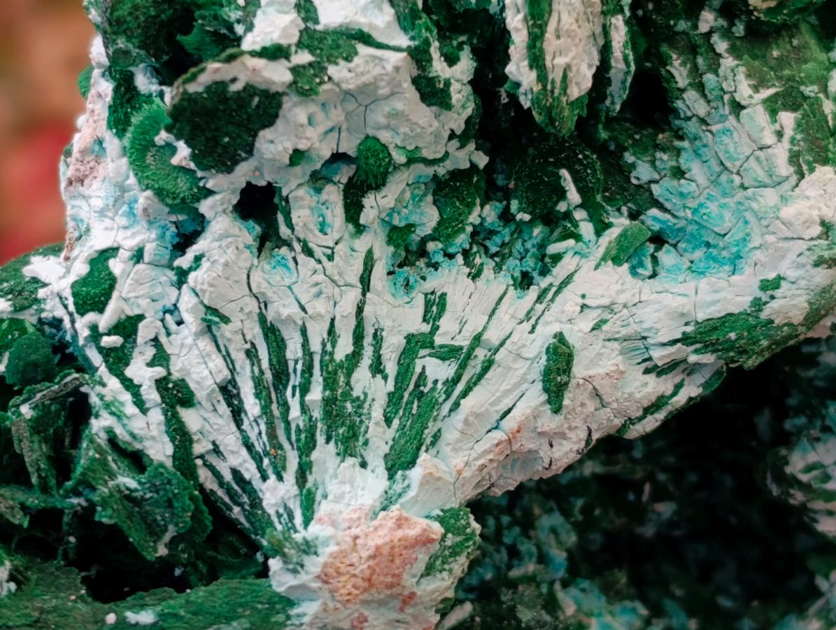 Natural Rare Malachite After Azurite Pseudomorph Specimens x 2 From Kolwezi, Congo