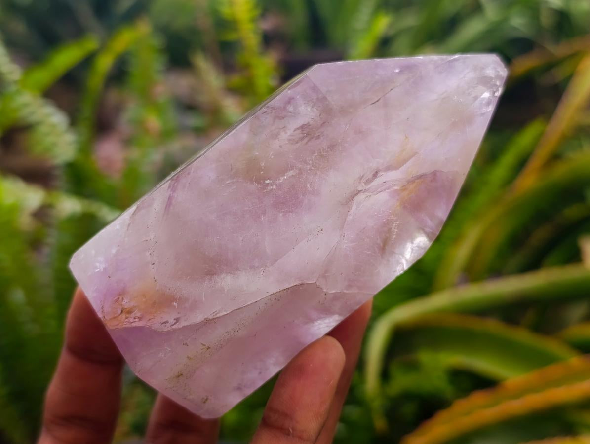 Polished Chevron Amethyst Crystals x 4 From Madagascar - Toprock Gemstones and Minerals 