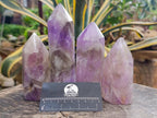 Polished Chevron Amethyst Crystals x 4 From Madagascar - Toprock Gemstones and Minerals 