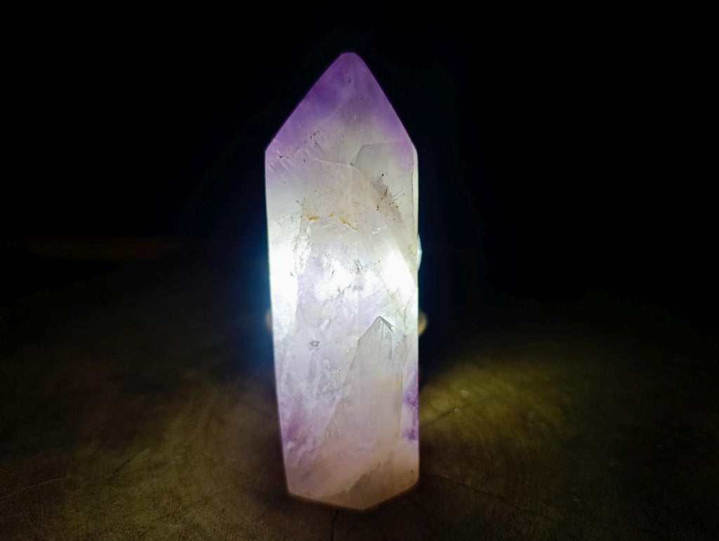 Polished Chevron Amethyst Crystals x 4 From Madagascar - Toprock Gemstones and Minerals 