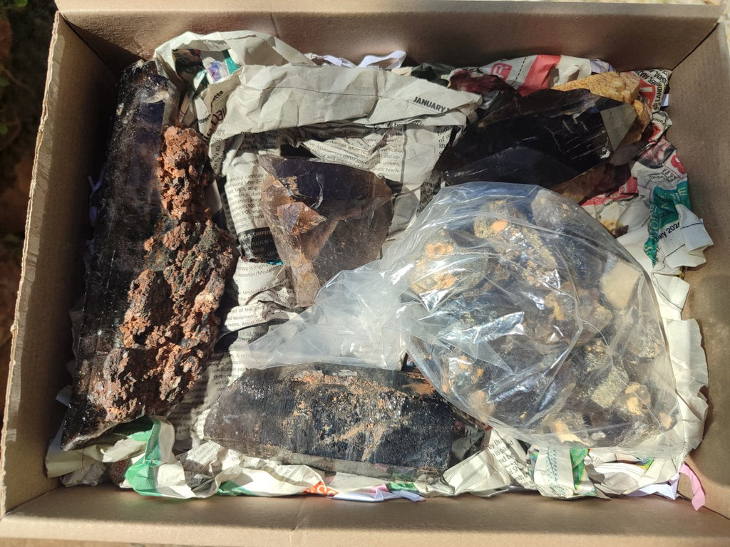 Natural Morion Smokey Quartz Crystals x 39 From Mulanje, Malawi - Toprock Gemstones and Minerals 