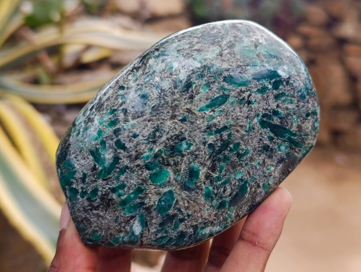 Polished Emerald Mica 'Mutokolite' Standing Free Forms x 2 From Mutoko, Zimbabwe - Toprock Gemstones and Minerals 