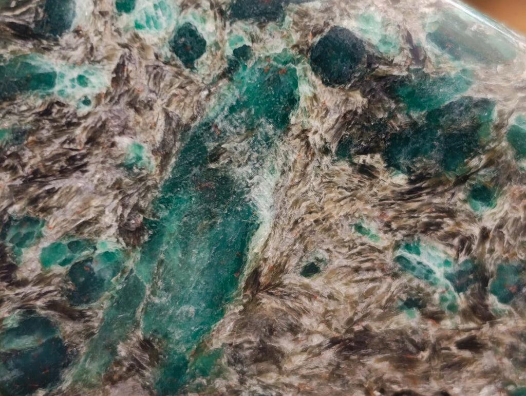 Polished Emerald Mica 'Mutokolite' Standing Free Forms x 2 From Mutoko, Zimbabwe - Toprock Gemstones and Minerals 