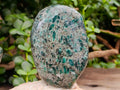 Polished Emerald Mica 'Mutokolite' Standing Free Forms x 2 From Mutoko, Zimbabwe - Toprock Gemstones and Minerals 