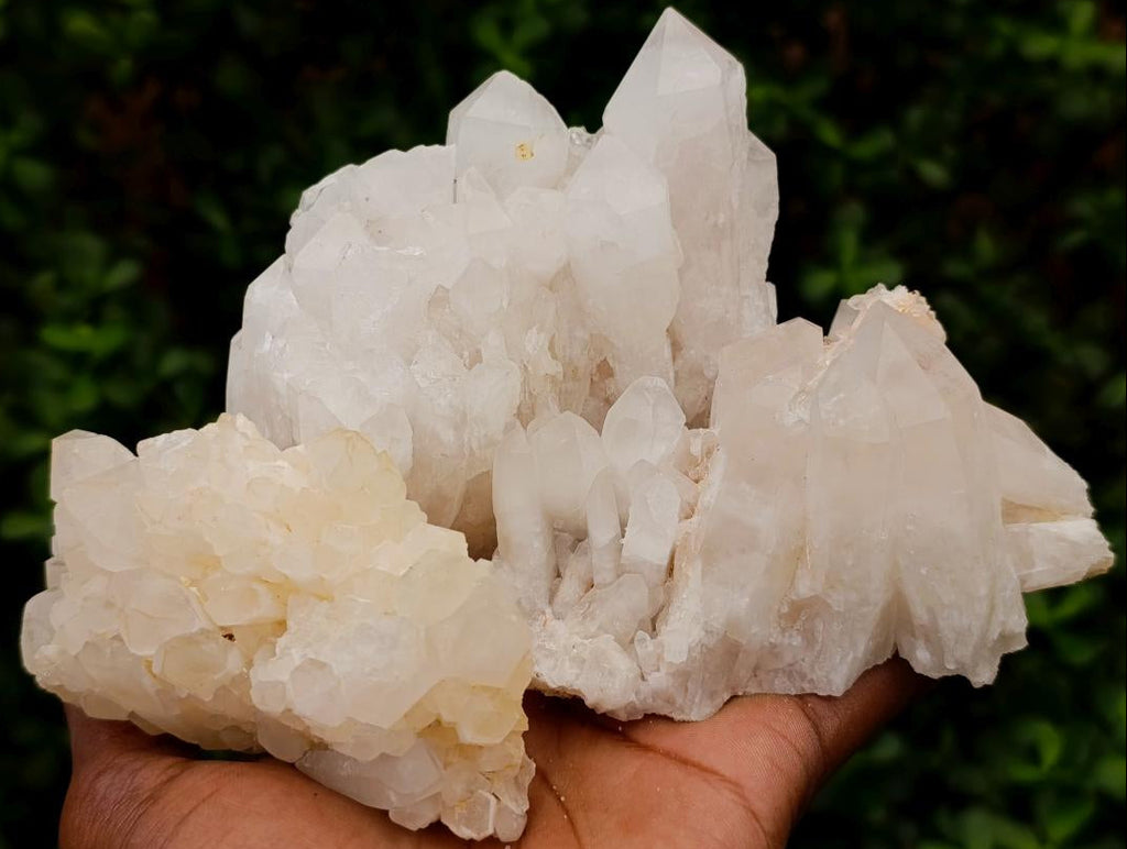 Natural Mixed Quartz Crystal Clusters x 12 From Madagascar