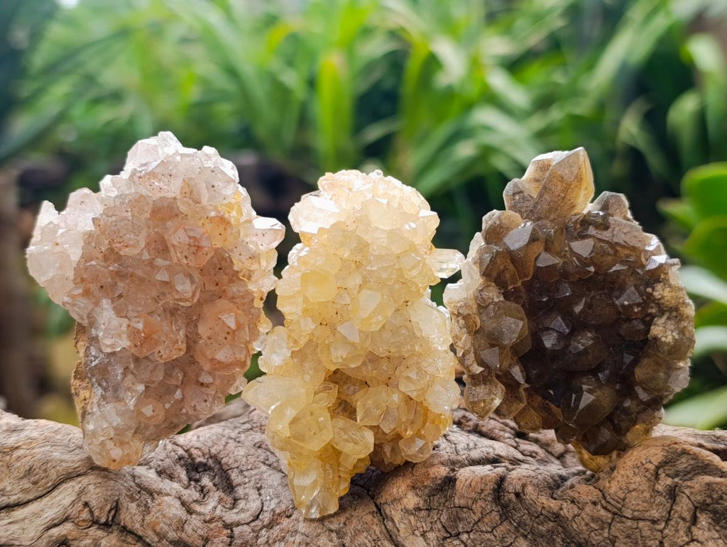 Natural Limonite Quartz Clusters x 35 From Solwezi, Zambia