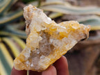 Natural Limonite Quartz Clusters x 35 From Solwezi, Zambia