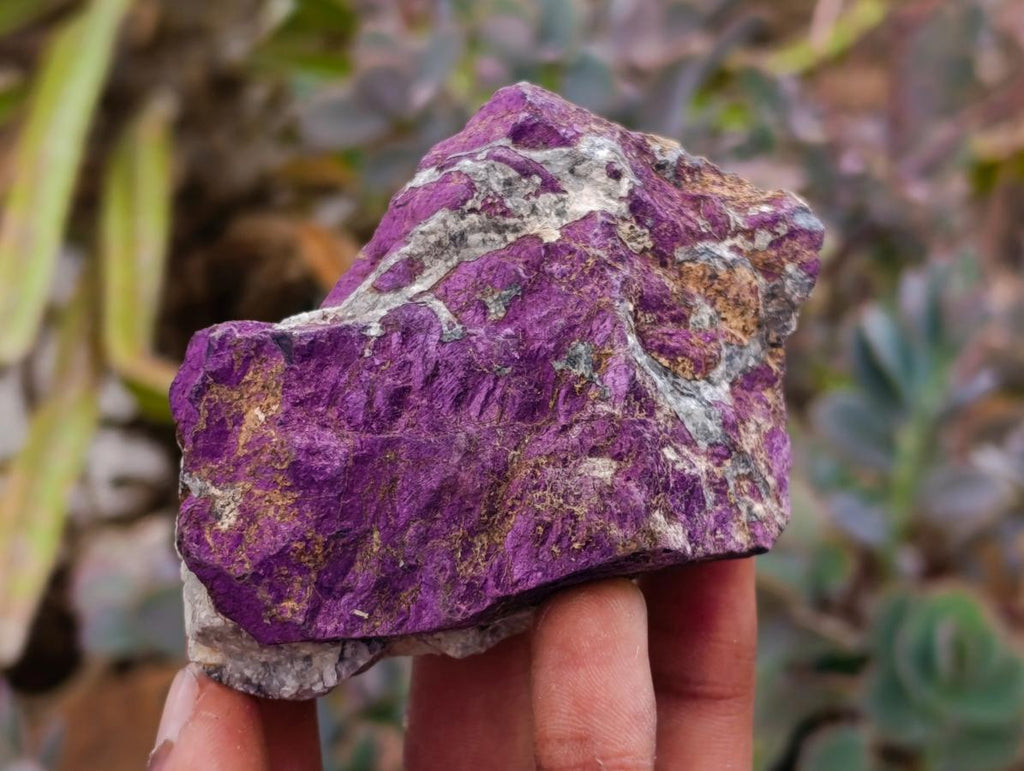 Natural Metallic Cobbed Purpurite Specimens x 6 From Erongo, Namibia