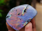 Polished Rare Purple Sunset Flash Labradorite Standing Free Forms x 7 From Madagascar