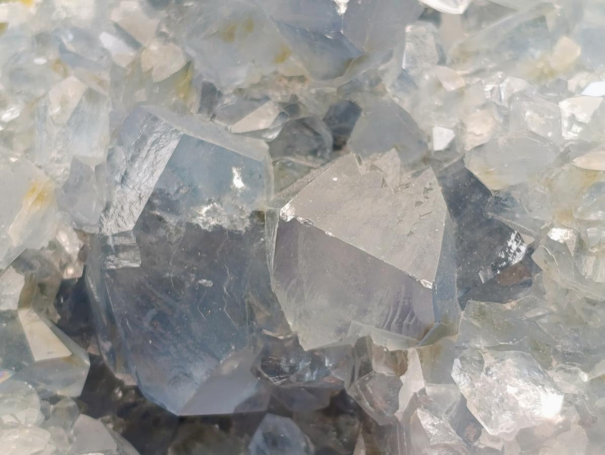 Natural Blue Celestite Geode and Cluster Specimens x 2 From Sakoany, Madagascar