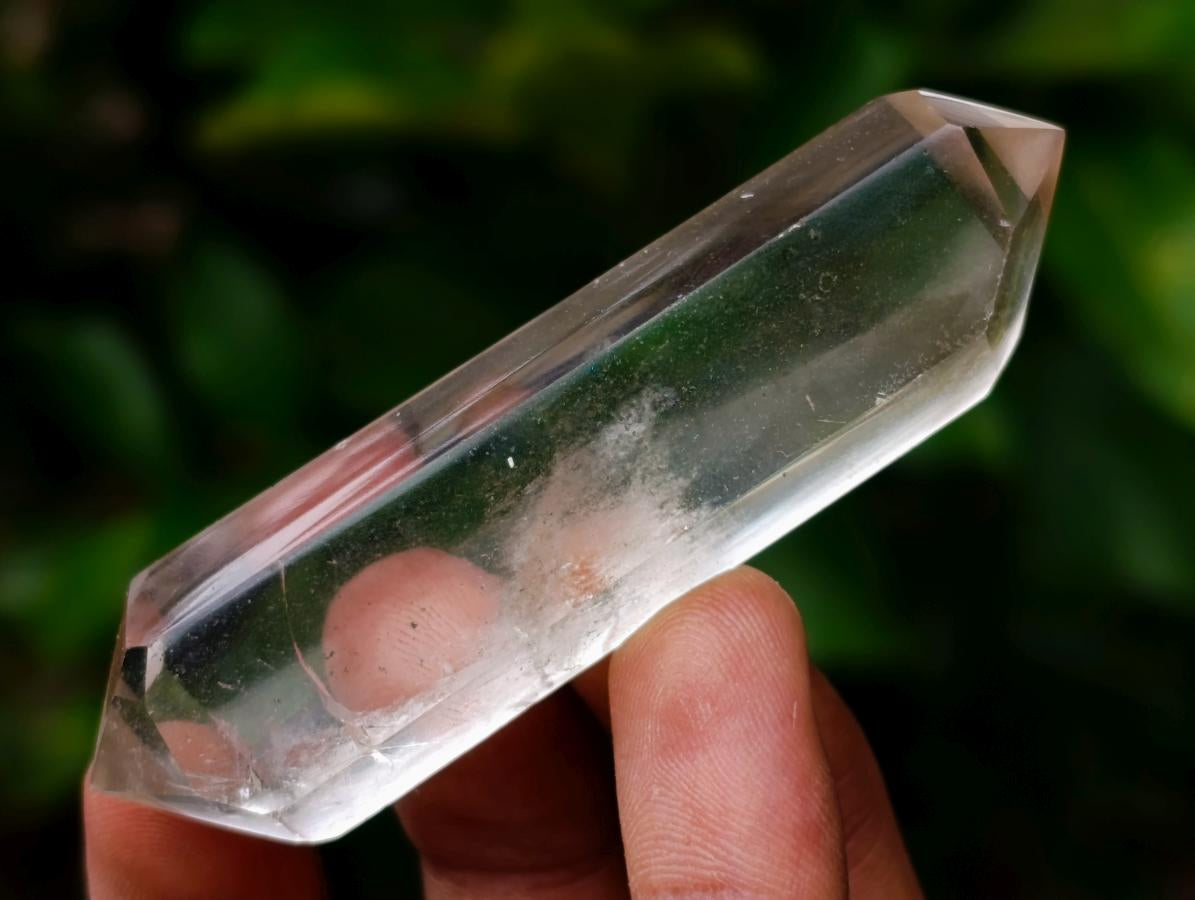 Polished Clear and Smokey Quartz Double Terminated Crystals x 12 From Madagascar - Toprock Gemstones and Minerals 