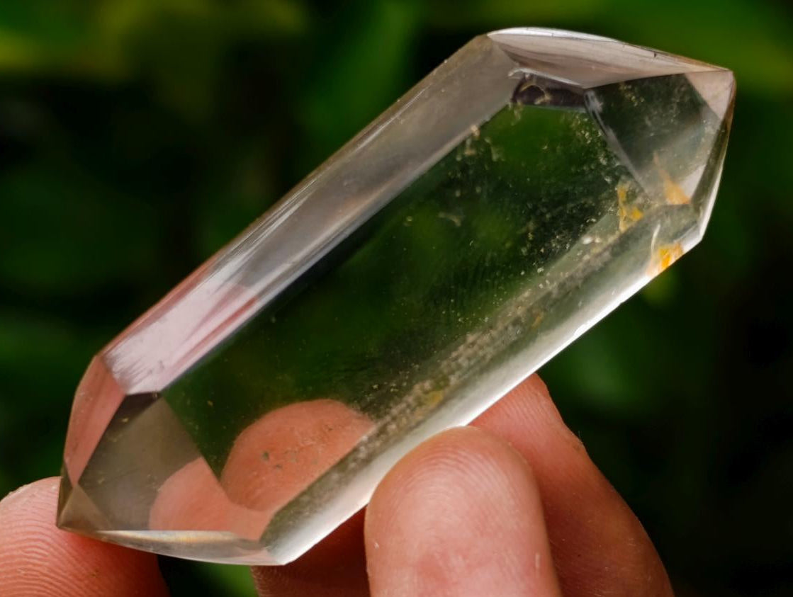 Polished Clear and Smokey Quartz Double Terminated Crystals x 12 From Madagascar