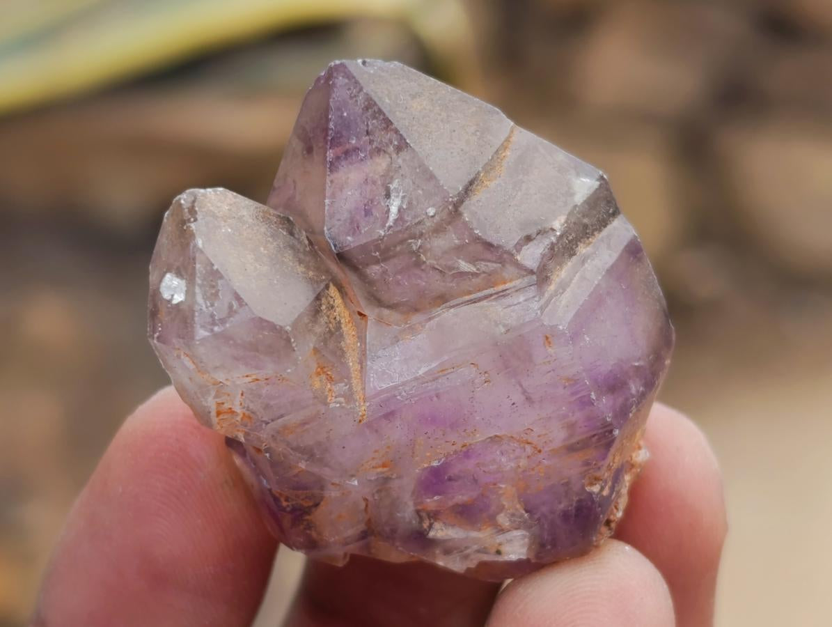 Natural Small Window Smokey Amethyst Crystals x 35 From Ambatondrazaka, Madagascar - Toprock Gemstones and Minerals 
