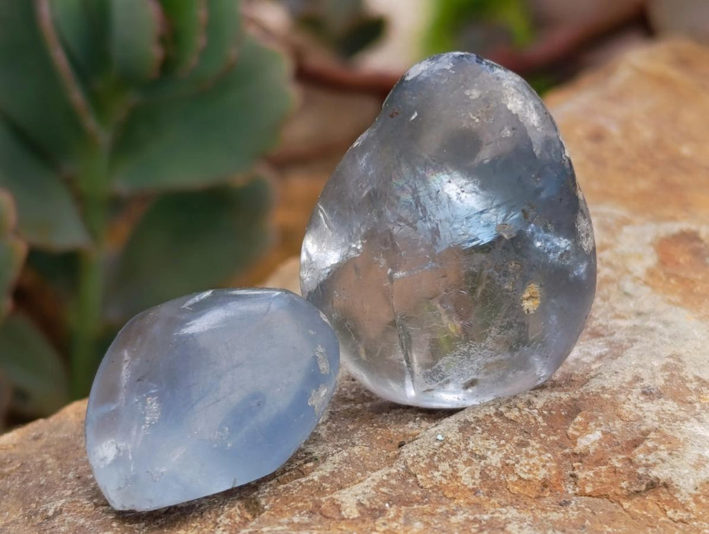 Polished Mini Blue Celestite Free Form Crystals x 70 From Sakoany, Madagascar