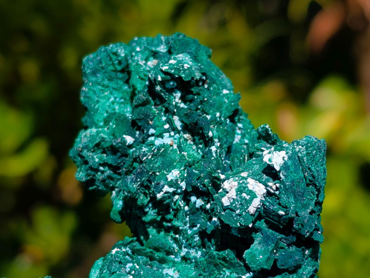 Natural Rare Malachite Pseudomorph Specimens x 6 From Kolwezi, Congo