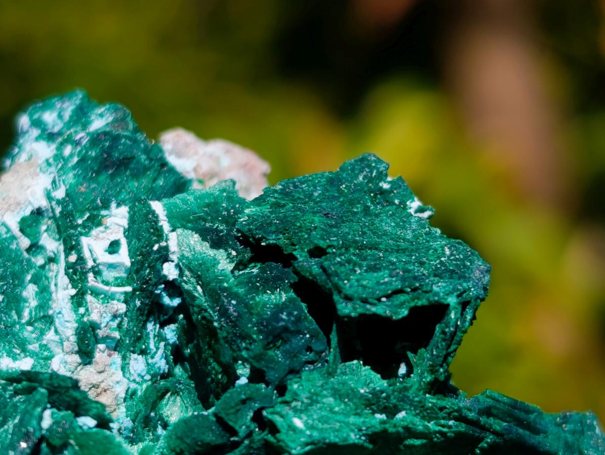 Natural Rare Malachite Pseudomorph Specimens x 6 From Kolwezi, Congo