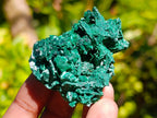 Natural Rare Malachite Pseudomorph Specimens x 6 From Kolwezi, Congo