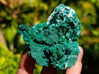 Natural Rare Malachite Pseudomorph Specimens x 6 From Kolwezi, Congo