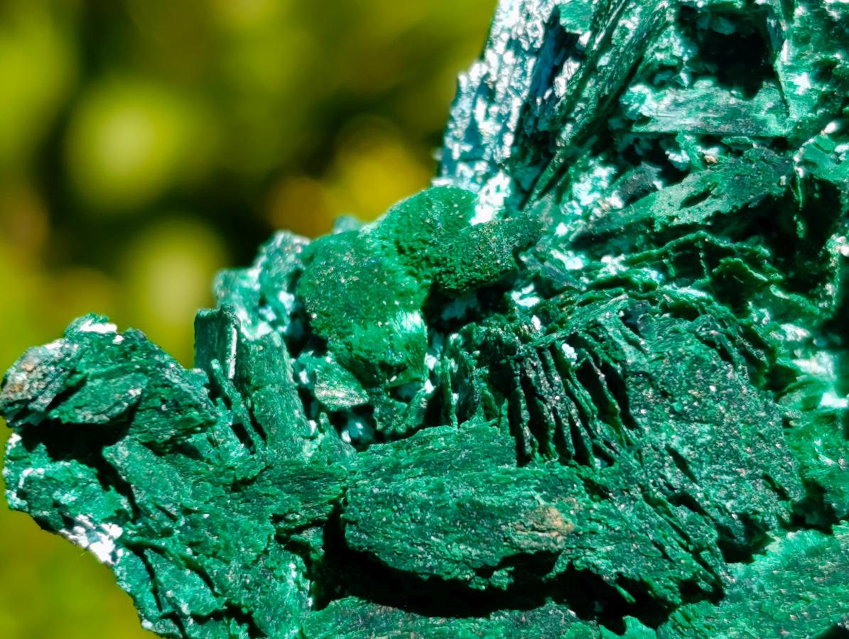 Natural Rare Malachite Pseudomorph Specimens x 6 From Kolwezi, Congo