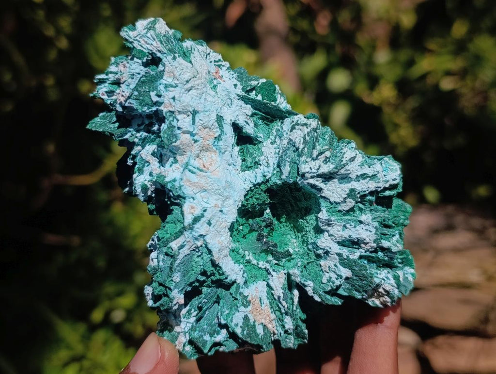 Natural Rare Malachite Pseudomorph Specimens x 6 From Kolwezi, Congo