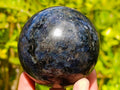 Polished Blue Iolite "Water Sapphire" Spheres x 3 From Madagascar - Toprock Gemstones and Minerals 