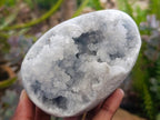 Polished Blue Celestite Eggs x 3 From Sakoany, Madagascar