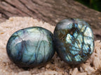 Polished Labradorite Palm Stones x 12 From Madagascar
