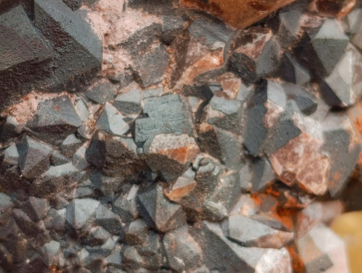 Natural Large Blacknite Quartz Cluster with Red Hematoid x 1 From Madagascar