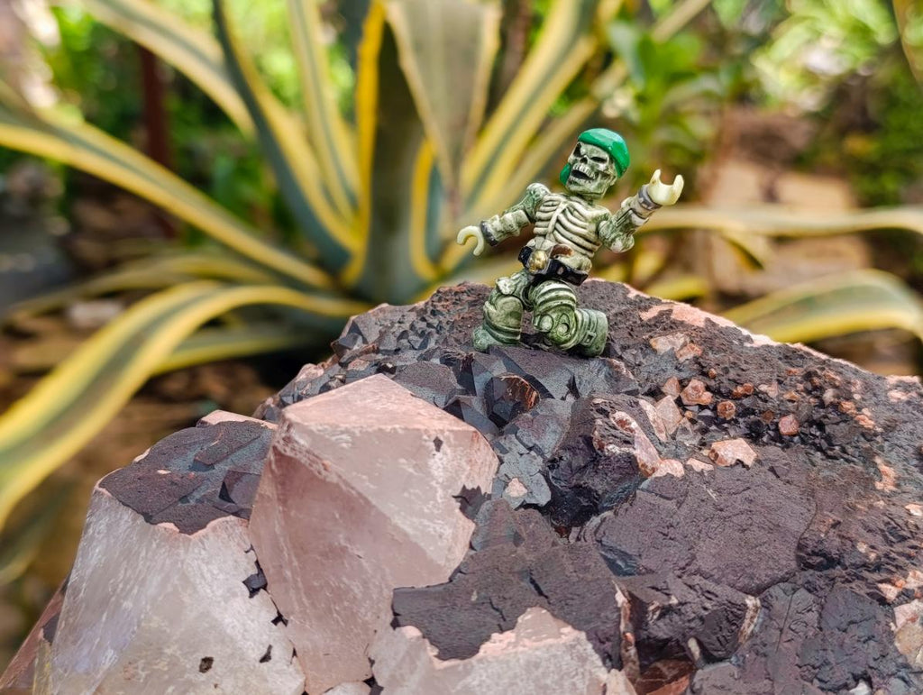 Natural Large Blacknite Quartz Cluster with Red Hematoid x 1 From Madagascar