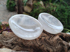 Polished Girasol Pearl Quartz Bowls x 4 From Ambatondrazaka, Madagascar